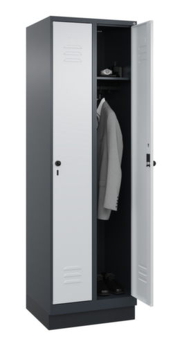 C+P locker Classic Plus met 2 vakken, vakbreedte 300 mm