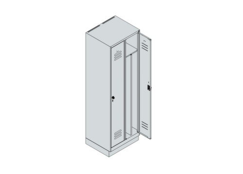 C+P Locker Classic Plus voor scheiding van kleding, vakbreedte 300 mm