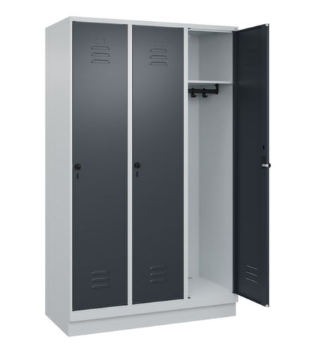 C+P locker Classic Plus met 3 vakken, vakbreedte 400 mm