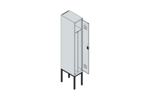 C+P Locker Classic Plus voor scheiding van kleding, vakbreedte 300 mm