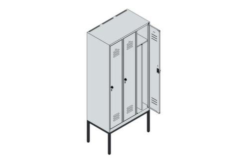 C+P Locker Classic Plus voor scheiding van kleding, vakbreedte 300 mm