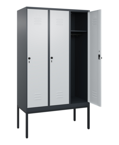 C+P locker Classic Plus met 3 vakken, vakbreedte 400 mm