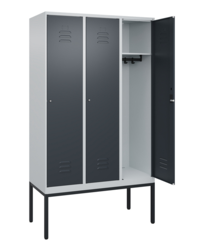 C+P locker Classic Plus met 3 vakken, vakbreedte 400 mm