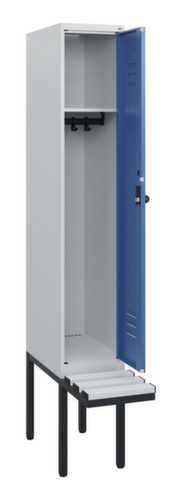 C+P locker Classic Plus met bank, vakbreedte 300 mm