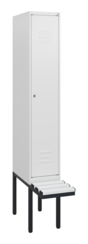 C+P locker Classic Plus met bank, vakbreedte 300 mm