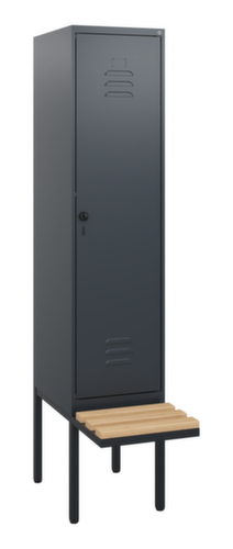 C+P locker Classic Plus met bank, vakbreedte 400 mm