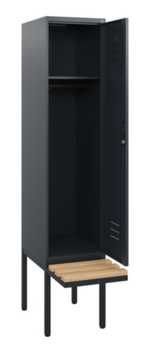 C+P locker Classic Plus met bank, vakbreedte 400 mm