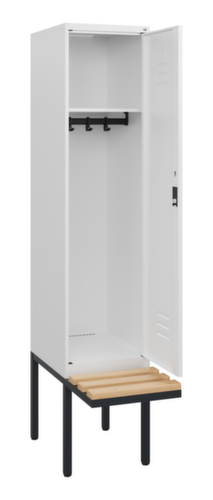 C+P locker Classic Plus met bank, vakbreedte 400 mm