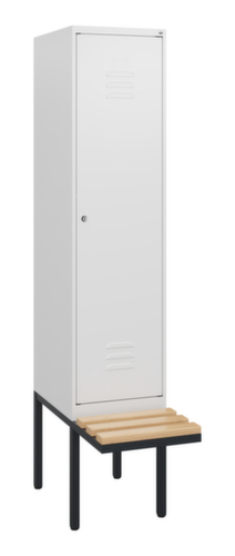 C+P locker Classic Plus met bank, vakbreedte 400 mm