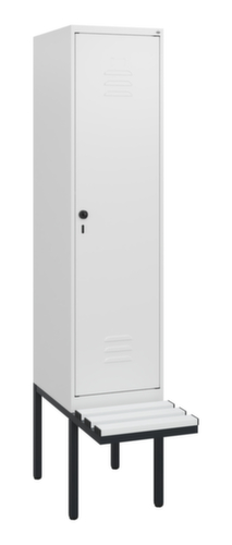 C+P locker Classic Plus met bank, vakbreedte 400 mm