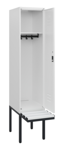 C+P locker Classic Plus met bank, vakbreedte 400 mm