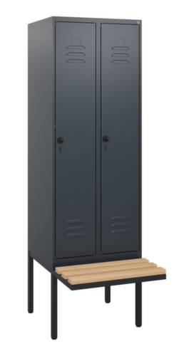 C+P locker Classic Plus met bank, vakbreedte 300 mm