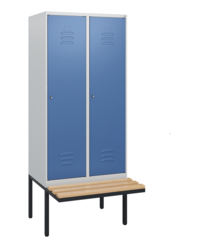 C+P locker Classic Plus met bank, vakbreedte 400 mm