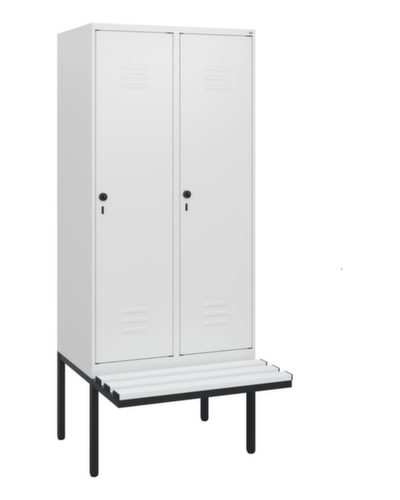 C+P locker Classic Plus met bank, vakbreedte 400 mm