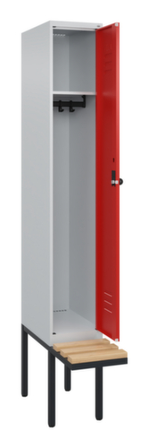 C+P locker Classic Plus met bank, vakbreedte 300 mm