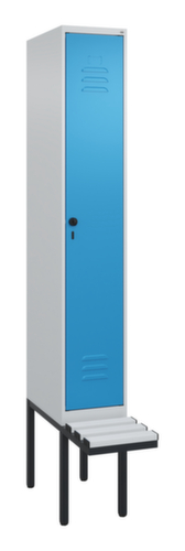 C+P locker Classic Plus met bank, vakbreedte 300 mm