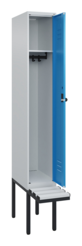 C+P locker Classic Plus met bank, vakbreedte 300 mm