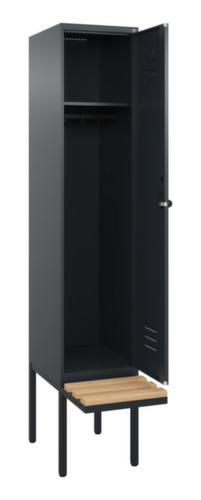 C+P locker Classic Plus met bank, vakbreedte 400 mm