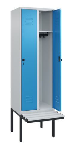 C+P locker Classic Plus met bank, vakbreedte 300 mm