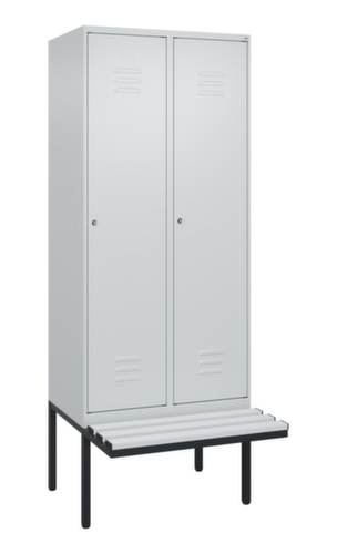 C+P locker Classic Plus met bank, vakbreedte 400 mm