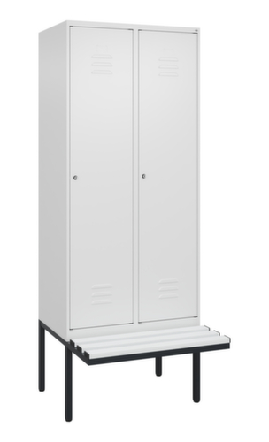 C+P locker Classic Plus met bank, vakbreedte 400 mm