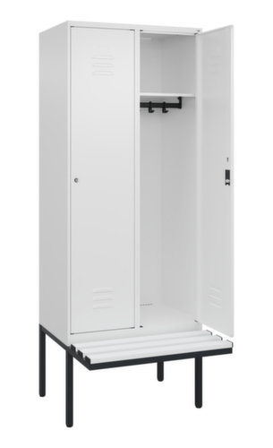 C+P locker Classic Plus met bank, vakbreedte 400 mm