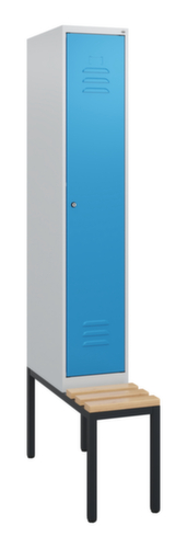 C+P locker Classic Plus met bank, vakbreedte 300 mm