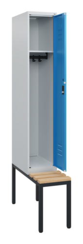 C+P locker Classic Plus met bank, vakbreedte 300 mm