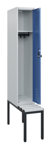C+P locker Classic Plus met bank, vakbreedte 300 mm