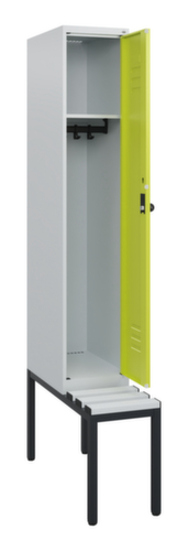 C+P locker Classic Plus met bank, vakbreedte 300 mm