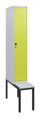 C+P locker Classic Plus met bank, vakbreedte 300 mm