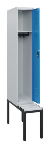 C+P locker Classic Plus met bank, vakbreedte 300 mm