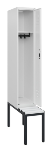 C+P locker Classic Plus met bank, vakbreedte 300 mm