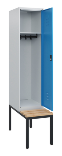 C+P locker Classic Plus met bank, vakbreedte 400 mm