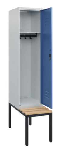 C+P locker Classic Plus met bank, vakbreedte 400 mm