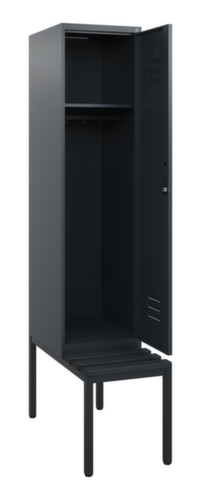 C+P locker Classic Plus met bank, vakbreedte 400 mm
