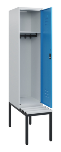 C+P locker Classic Plus met bank, vakbreedte 400 mm