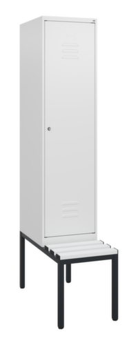 C+P locker Classic Plus met bank, vakbreedte 400 mm