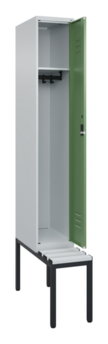 C+P locker Classic Plus met bank, vakbreedte 300 mm
