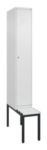 C+P locker Classic Plus met bank, vakbreedte 300 mm