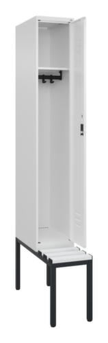 C+P locker Classic Plus met bank, vakbreedte 300 mm