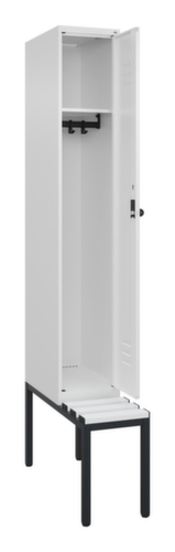 C+P locker Classic Plus met bank, vakbreedte 300 mm