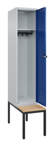 C+P locker Classic Plus met bank, vakbreedte 400 mm