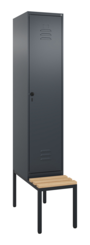 C+P locker Classic Plus met bank, vakbreedte 400 mm