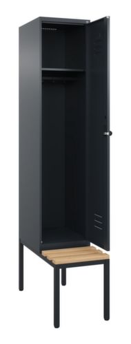 C+P locker Classic Plus met bank, vakbreedte 400 mm