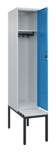 C+P locker Classic Plus met bank, vakbreedte 400 mm