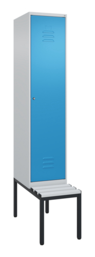 C+P locker Classic Plus met bank, vakbreedte 400 mm