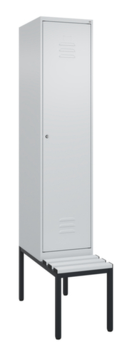 C+P locker Classic Plus met bank, vakbreedte 400 mm