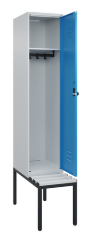 C+P locker Classic Plus met bank, vakbreedte 400 mm