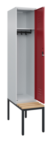 C+P locker Classic Plus met bank, vakbreedte 400 mm